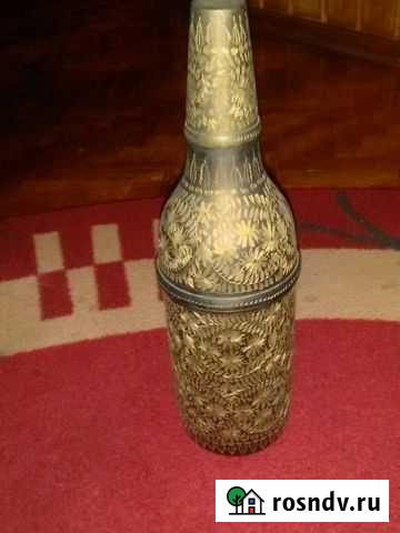 Футляр для бутылки. Латунь. Индия Москва - изображение 1