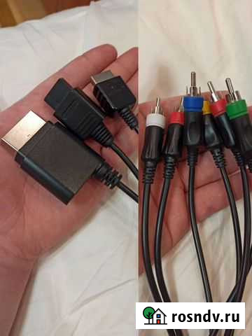 Компонентный и AV кабель для xbox 360/ps2/PS3/WII Сыктывкар - изображение 1