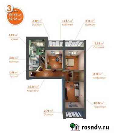 3-комнатная квартира, 78 м², 2/3 эт. на продажу в Сергиевом Посаде Сергиев Посад