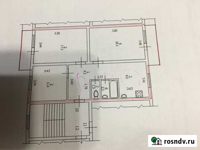 3-комнатная квартира, 69 м², 2/2 эт. на продажу в Нарьян-Маре Нарьян-Мар - изображение 1