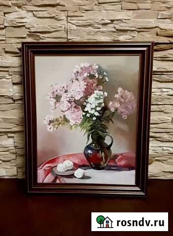 Картина маслом Флоксы. Натюрморт Брянск - изображение 1