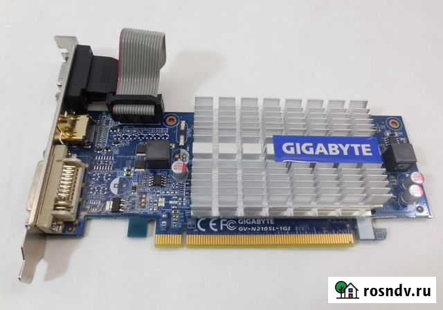 Видеокарта Gigabyte GeForce 210 1Gb Таловая - изображение 1