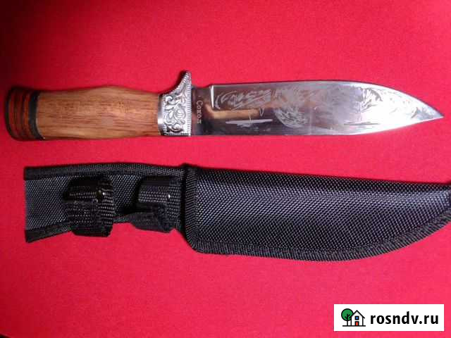 Нож охотничий Сокол, сталь 65/13, ножны, новый Белгород - изображение 1
