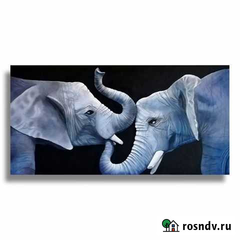 Картина маслом Слоны Самара - изображение 1