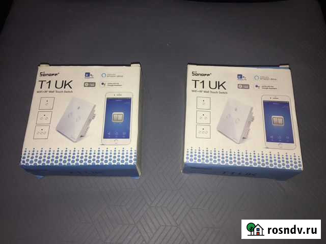 Сенсорный WiFi переключатель Sonoff T1,T2 UK Щёлково - изображение 1