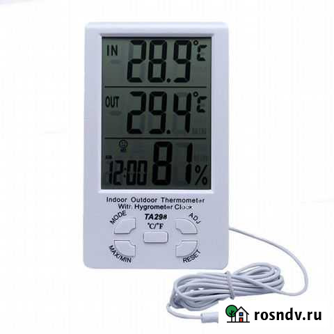 Цифровой термометр + гигрометр TA298 Курск - изображение 1