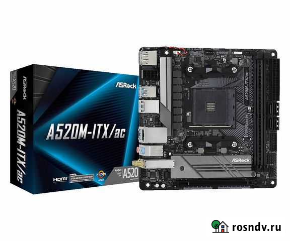 Материнская плата ASRock A520M-ITX/ac Тверь - изображение 1