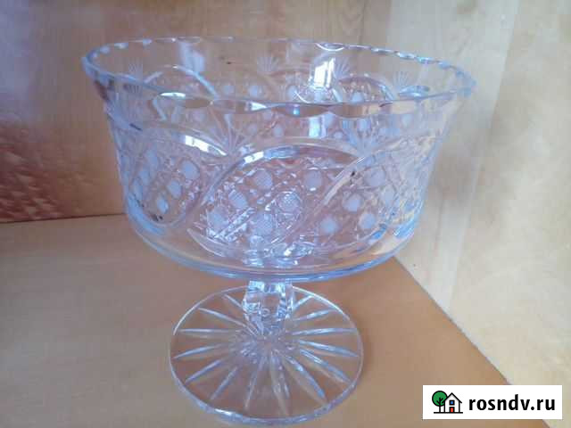 Хрустальная ваза Гусевский Хрустальный завод Ногинск - изображение 1