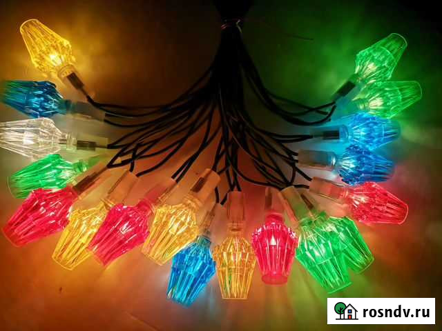 Елочная, новогодняя гирлянда СССР огонек-1 Сочи - изображение 1