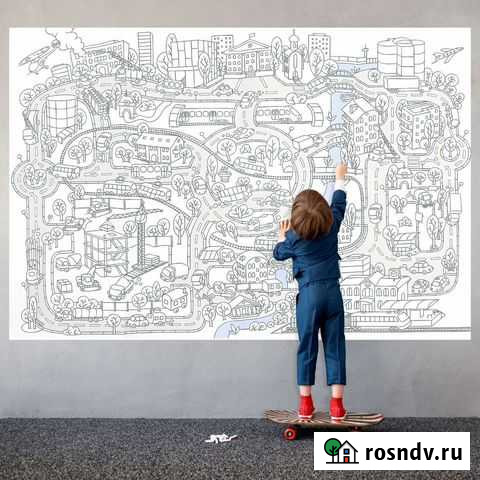 Гигантская новогодняя мега-раскраска Бийск - изображение 1