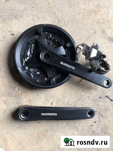 Шатуны shimano altus новые с переключателем Калуга - изображение 1