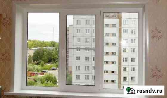 Трехстворчатое окно с установкой Красноярск
