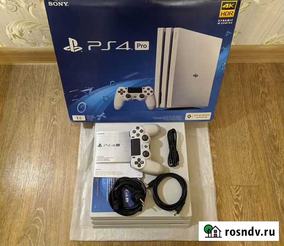 Playstation 4 Pro Glacier White 6.72 Прошита Ростов-на-Дону - изображение 1
