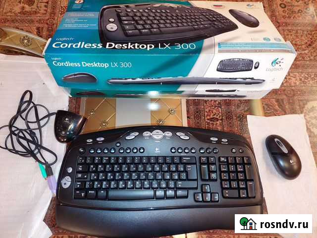 Беспроводная клавиатура и мышь Logitech LX300 Нижневартовск - изображение 1