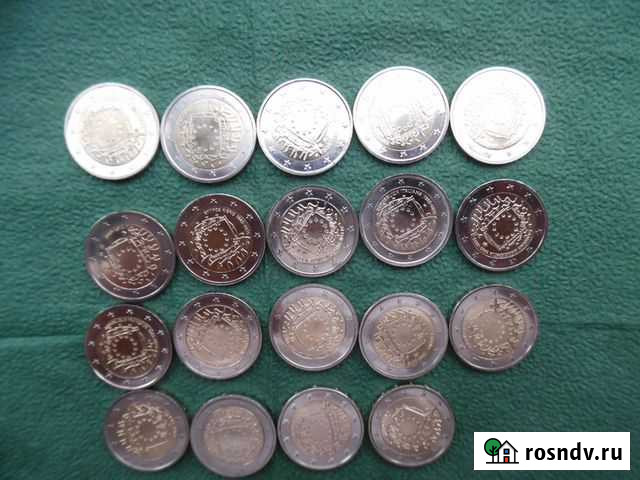 2 евро 30 лет флагу 2015 год Мурманск - изображение 1