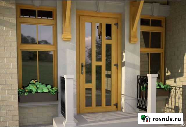 Пластиковые двери входные Омск - изображение 1