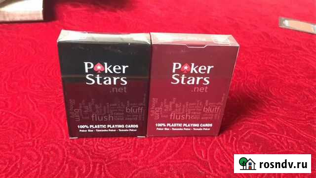 Пластиковые игральные карты Poker Stars Новосибирск - изображение 1