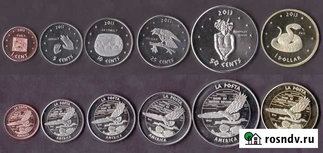 Ла-поста индейская резервация США 6 монет 2013 Нижний Новгород - изображение 1