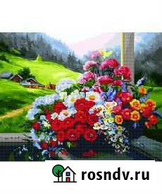 Алмазная мозаика 30х40,Букет на окне Великий Новгород - изображение 1