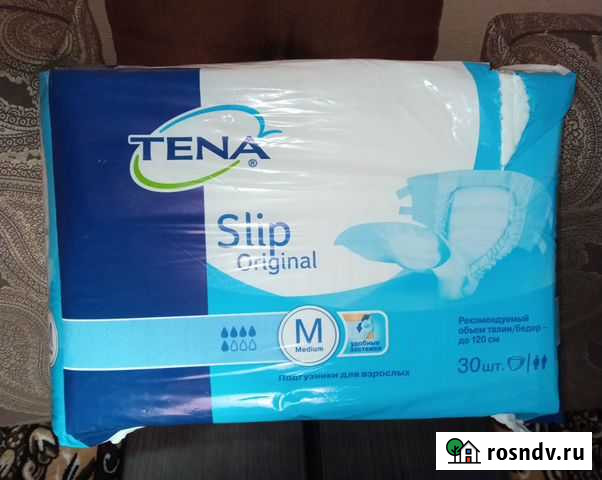 Подгузники для взрослых tena Slip Original М-30 шт Курск - изображение 1