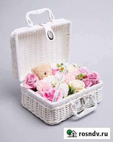 Корзинка с цветами из мыла Краснодар - изображение 1