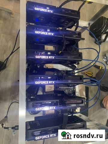 Майнинг ферма 6x RTX 3060 12 GB (220 мх) Воронеж - изображение 1