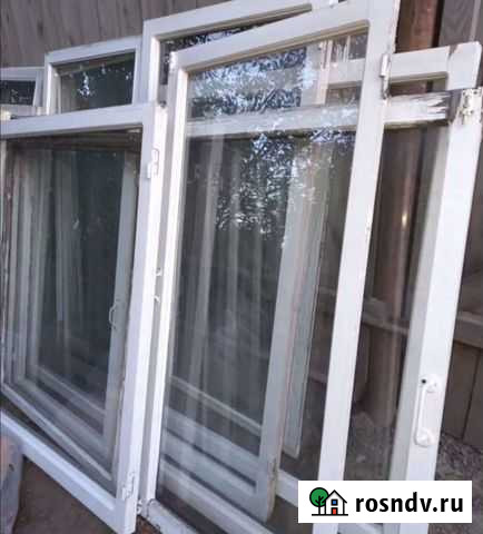 Деревянные окна со стеклопакетом бу Поспелиха - изображение 1