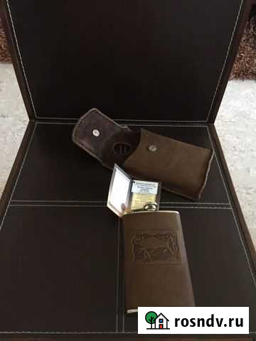 Фляга с футляром Псков - изображение 1