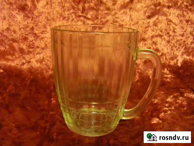 Кружка пивная стеклянная СССР Курган - изображение 1