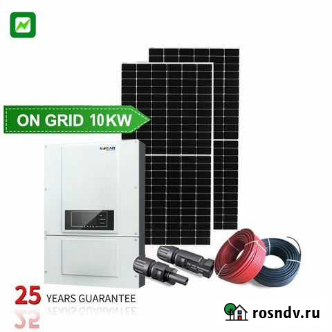 Сетевая солнечная электростанция 10 кВт Новосибирск - изображение 1