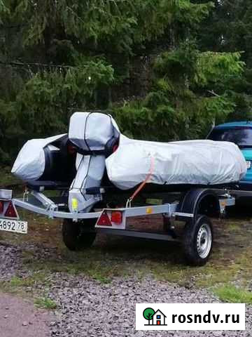 Лодка ривербот, с мотором зонкшен 9.9с.л.(15) Санкт-Петербург - изображение 1