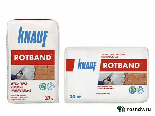 Штукатурка Кнауф Ротбанд (мешки 30кг) Мытищи - изображение 1