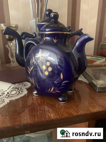 Чайник заварочный Гжель СССР Саранск - изображение 1