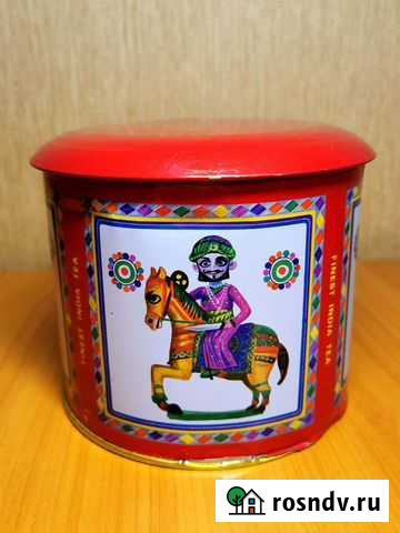 Жестяная банка индийский чай carnival 1970-е годы Уфа - изображение 1