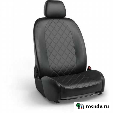 Авто чехлы, на Аллион 260 черные, ромбом Белогорск - изображение 1