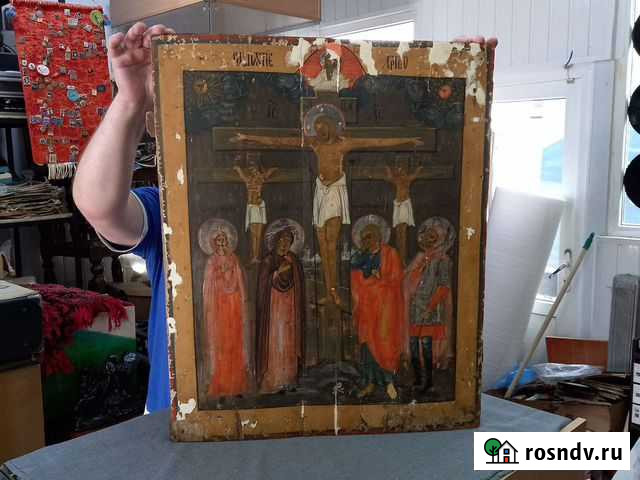 Большая старинная икона Чебоксары - изображение 1