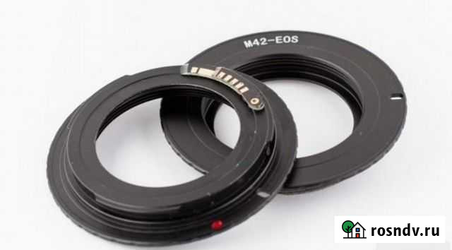 Переходник Адаптер М42 Canon EOS с чипом Калуга - изображение 1
