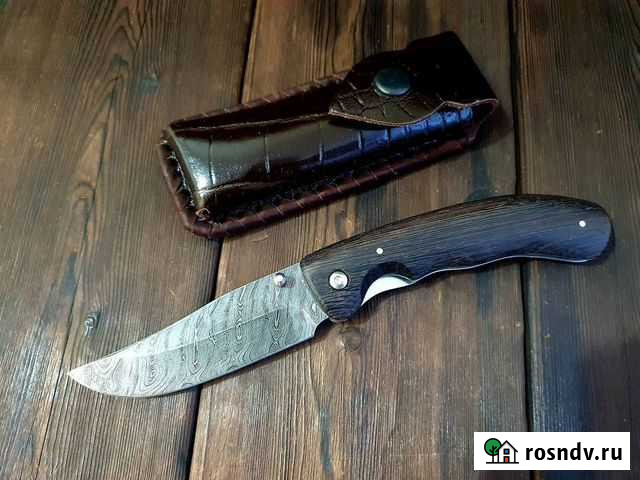 Складной нож Таежник из дамасской стали Волгоград - изображение 1