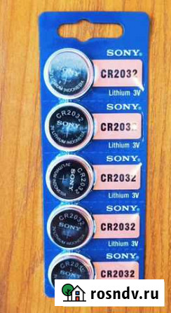 Батарейка Элемент питания sony CR 2032 Красноярск - изображение 1