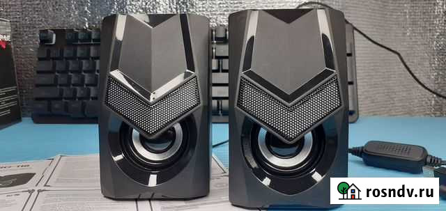 Игровые колонки для Пк Подсветка 7 цветов Новые Самара - изображение 1