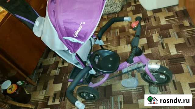 Трёхколёсный детский велосипед коляска с ручкой дл Москва - изображение 1