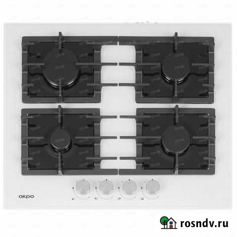 Новая Газовая Варочная Akpo белоеСтекло Чугун7.5кВ Уфа - изображение 1