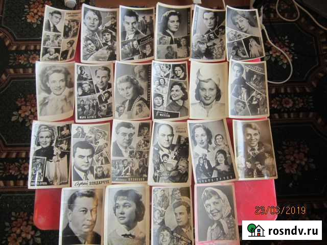 Открытки, Артисты СССР, Актёры Советского периода Тольятти - изображение 1