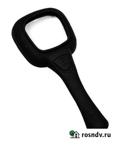 Лупа ручная прямоугольная 4x, 60 мм, с подсветкой Москва - изображение 1