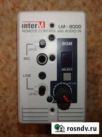 LM-8000 inter-M Пульт управления музыкальным усили Санкт-Петербург - изображение 1