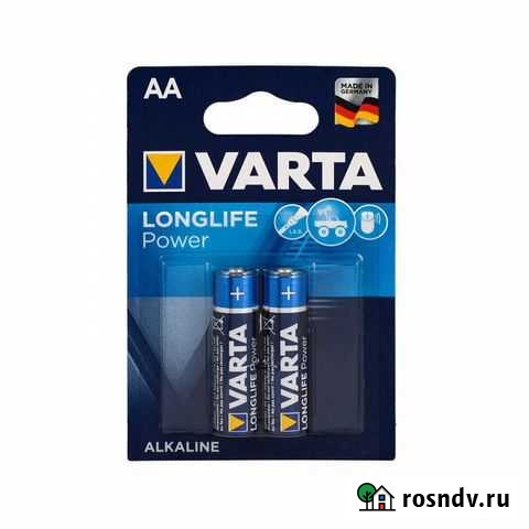 Элемент питания аа Varta Longlife Power 4906, 2 шт Москва - изображение 1