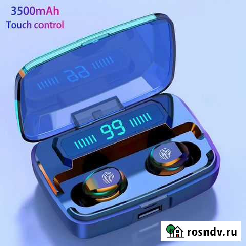 Беспроводные сенсорные наушники. Оригинал.3500 mAh Красноярск - изображение 1