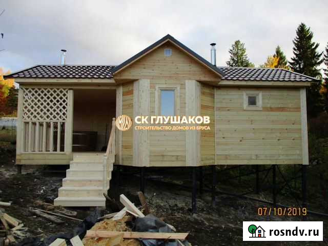 Баня из сухого или клееного бруса с купелью Тверь - изображение 1