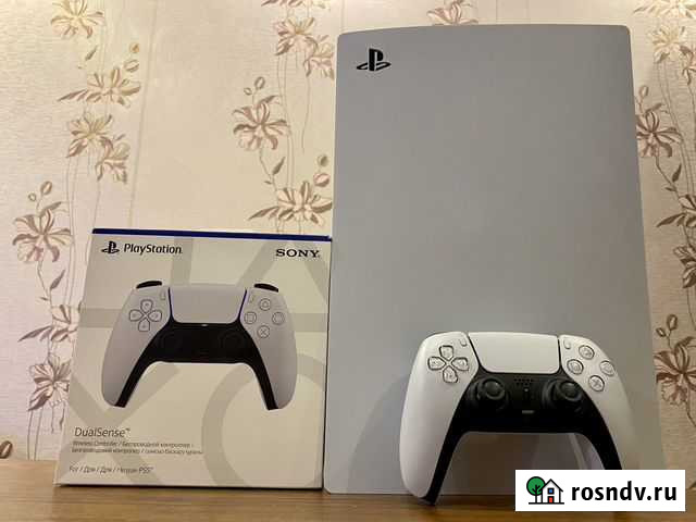 Sony Playstation 5, дисковод + 2 джойстика Орехово-Зуево - изображение 1
