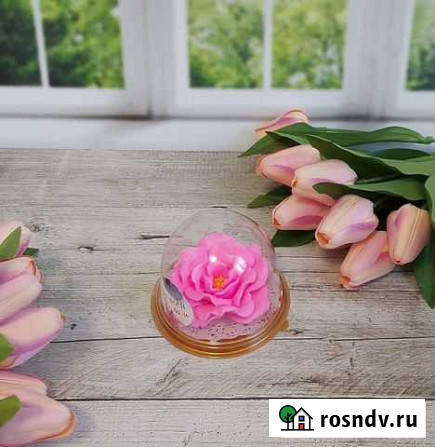 Мыло ручной работы - цветы в куполе Челябинск - изображение 1